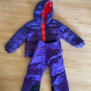 Marmot girls xs snow set